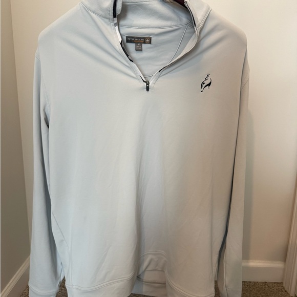 Peter Millar Other - Peter Millar Pale Blue Quarter-Zip Performance Pullover